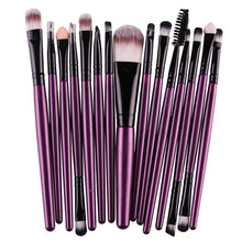 Load image into Gallery viewer, MAANGE Pro 15Pcs Makeup Brushes Set Eye Shadow Foundation Powder Eyeliner Eyelash Lip Make Up Brush Cosmetic Beauty Tool Kit Hot