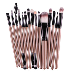 MAANGE Pro 15Pcs Makeup Brushes Set Eye Shadow Foundation Powder Eyeliner Eyelash Lip Make Up Brush Cosmetic Beauty Tool Kit Hot