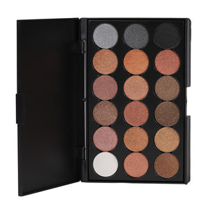 MEIS Eye Makeup Nudes Palette 18 Color Matte Eyeshadow Pallete glitter powder Eye Shadow Earth shadows brush set stamp pigment