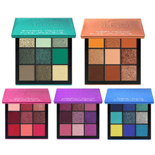 Load image into Gallery viewer, MIAOOL New 5 Style Eyeshadow Makeup Pallete With Mirror Glitter Matte Shadow Highly Pigmented Nude Shinning Pressed Eyeshadow