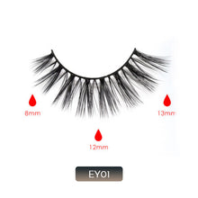 Load image into Gallery viewer, Magnetic False Eyelashes No Glue Full Eye 5 Magnet Reusable Fake Eyelashes Natural Soft Eyelashes Extension Magnetic Eyelash Kit