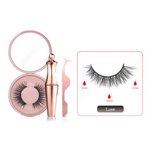 Load image into Gallery viewer, Magnetic False Eyelashes No Glue Full Eye 5 Magnet Reusable Fake Eyelashes Natural Soft Eyelashes Extension Magnetic Eyelash Kit