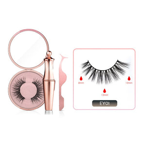 Magnetic False Eyelashes No Glue Full Eye 5 Magnet Reusable Fake Eyelashes Natural Soft Eyelashes Extension Magnetic Eyelash Kit