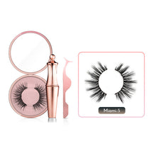 Load image into Gallery viewer, Magnetic False Eyelashes No Glue Full Eye 5 Magnet Reusable Fake Eyelashes Natural Soft Eyelashes Extension Magnetic Eyelash Kit