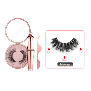 Magnetic False Eyelashes No Glue Full Eye 5 Magnet Reusable Fake Eyelashes Natural Soft Eyelashes Extension Magnetic Eyelash Kit