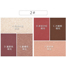 Load image into Gallery viewer, NOVO 6 Colors Silky Matte Glitter Eyeshadow Palette Set Makeup Eye Shadow Powder Pallete Make Up Pigment Beauty Cosmetic