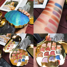 Load image into Gallery viewer, New 14 Colors Mermaid Shell Eyeshadow Pallete Shimmer Matte Pigmented Diamond Glitter Eyeshadow Palette Makeup Palette