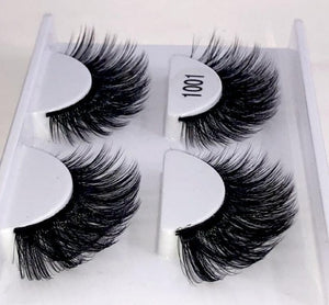 New 2/5 /8 pairs natural false eyelashes fake lashes long makeup 3d mink lashes eyelash extension mink eyelashes for beauty 03