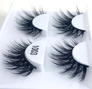 New 2/5 /8 pairs natural false eyelashes fake lashes long makeup 3d mink lashes eyelash extension mink eyelashes for beauty 03