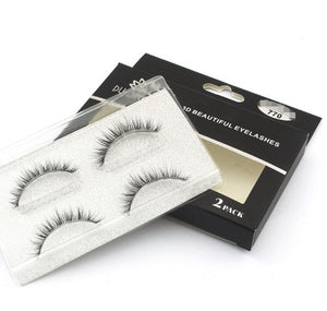 New 2/5 /8 pairs natural false eyelashes fake lashes long makeup 3d mink lashes eyelash extension mink eyelashes for beauty 03