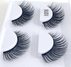 New 2/5 /8 pairs natural false eyelashes fake lashes long makeup 3d mink lashes eyelash extension mink eyelashes for beauty 03