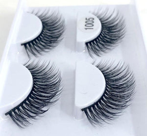 New 2/5 /8 pairs natural false eyelashes fake lashes long makeup 3d mink lashes eyelash extension mink eyelashes for beauty 03