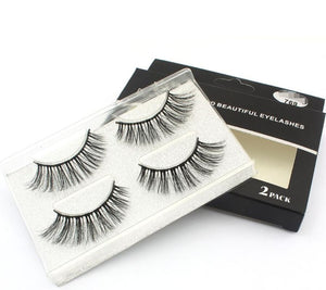 New 2/5 /8 pairs natural false eyelashes fake lashes long makeup 3d mink lashes eyelash extension mink eyelashes for beauty 03