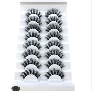 New 2/5 /8 pairs natural false eyelashes fake lashes long makeup 3d mink lashes eyelash extension mink eyelashes for beauty 03