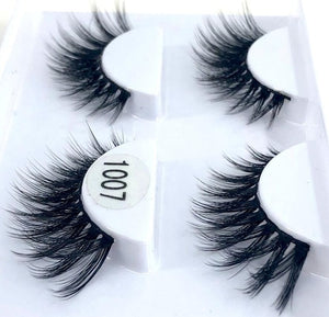 New 2/5 /8 pairs natural false eyelashes fake lashes long makeup 3d mink lashes eyelash extension mink eyelashes for beauty 03