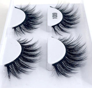 New 2/5 /8 pairs natural false eyelashes fake lashes long makeup 3d mink lashes eyelash extension mink eyelashes for beauty 03