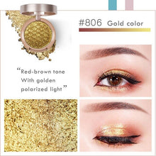 Load image into Gallery viewer, New HOLD LIVE Single Matte Eyeshadow Palette Gold Green Purple Pigment Glitter Polarized Light Eye Shadow Pallete Korean Makeup