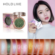 Load image into Gallery viewer, New HOLD LIVE Single Matte Eyeshadow Palette Gold Green Purple Pigment Glitter Polarized Light Eye Shadow Pallete Korean Makeup