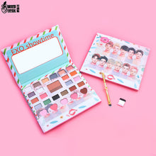 Load image into Gallery viewer, New Korea EXO Eye Makeup Nudes Palette 26Colors Matte Eyeshadow Pallete Glitter Powder Eye Shadow with Brush Set Stamp Pigment