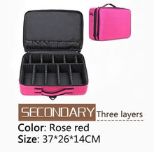 Load image into Gallery viewer, New Upgrade Large Capacity Cosmetic Bag Hot-selling Professinal Women Travel Makeup Case