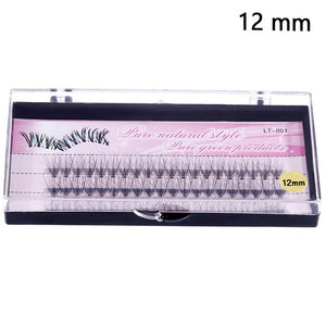 OSHIONER Natural Fake Eye Lashes 60pcs 8/10/12/14mm Makeup Individual Cluster Eye Lashes Grafting Fake False Eyelashes