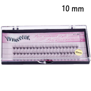 OSHIONER Natural Fake Eye Lashes 60pcs 8/10/12/14mm Makeup Individual Cluster Eye Lashes Grafting Fake False Eyelashes