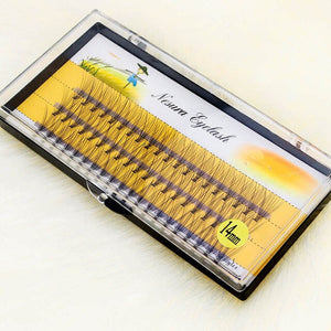 OSHIONER Natural Fake Eye Lashes 60pcs 8/10/12/14mm Makeup Individual Cluster Eye Lashes Grafting Fake False Eyelashes