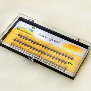 OSHIONER Natural Fake Eye Lashes 60pcs 8/10/12/14mm Makeup Individual Cluster Eye Lashes Grafting Fake False Eyelashes