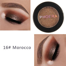 Load image into Gallery viewer, PHOERA Makeup Glitter Eyeshadow Pallete Pigment Shimmer Powder Makeup Water-Resistant Maquillaje Random Color Brush TSLM1