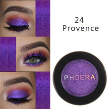 Load image into Gallery viewer, PHOERA Makeup Glitter Eyeshadow Pallete Pigment Shimmer Powder Makeup Water-Resistant Maquillaje Random Color Brush TSLM1