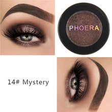 Load image into Gallery viewer, PHOERA Makeup Glitter Eyeshadow Pallete Pigment Shimmer Powder Makeup Water-Resistant Maquillaje Random Color Brush TSLM1