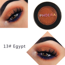 Load image into Gallery viewer, PHOERA Makeup Glitter Eyeshadow Pallete Pigment Shimmer Powder Makeup Water-Resistant Maquillaje Random Color Brush TSLM1