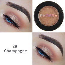 Load image into Gallery viewer, PHOERA Makeup Glitter Eyeshadow Pallete Pigment Shimmer Powder Makeup Water-Resistant Maquillaje Random Color Brush TSLM1