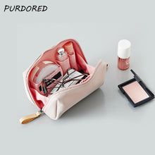 Load image into Gallery viewer, PURDORED 1 pc Korean Style Solid Cosmetic Bag Women Bow Tie Makeup Bag Waterproof Travel Neceser Wash Bag Case  Dropshipping