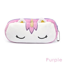 Load image into Gallery viewer, Portable Cartoon Cat Makeup Bag Coin Storage Case Travel Makeup Flannel Pouch Cute Cosmetic Bag Cases For Women Girls