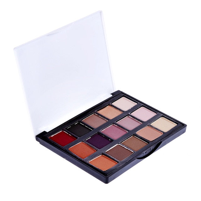 Portable Palette 40 /15 Color Matte Eye Makeup Eyeshadow Pallete glitter powder Eye Shadow Earth shadows brush set