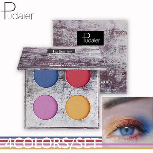 Pudaier 4color/set Eyeshadow Pallete Splash Ink Series Eye Shadow Makeup Portable Full Professional Makeup Pallete Cosmetics