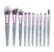 Load image into Gallery viewer, Purple Makeup Brushes Set ENZO KEN 10Pcs Foundation Blush Brush Powder Blending Eyeshadow Make up Brush Set