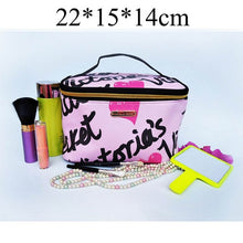 Load image into Gallery viewer, QEHIIE Cosmetic Bags High Quality Polyeste Makeup Bags Travel Organizer Necessary Beauty Case Toiletry Bag Bath Wash Make up Box