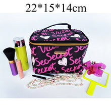 Load image into Gallery viewer, QEHIIE Cosmetic Bags High Quality Polyeste Makeup Bags Travel Organizer Necessary Beauty Case Toiletry Bag Bath Wash Make up Box