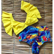 Load image into Gallery viewer, Ruffle High Waist Bikini 2019 Swimwear Women Swimsuit Push Up Bikinis Women Biquini Print Swimsuit Female Beachwear Bathing Suit