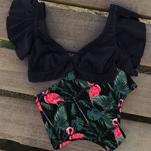 Load image into Gallery viewer, Ruffle High Waist Bikini 2019 Swimwear Women Swimsuit Push Up Bikinis Women Biquini Print Swimsuit Female Beachwear Bathing Suit