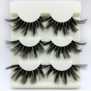 SEXYSHEEP 1/3/7pairs 25mm 3D Mink Lashes Natural Long False Eyelashes Volume Fake Lashes Makeup Extension Eyelashes maquiagem