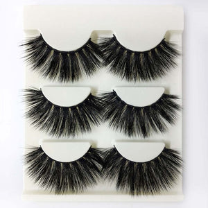 SEXYSHEEP 1/3/7pairs 25mm 3D Mink Lashes Natural Long False Eyelashes Volume Fake Lashes Makeup Extension Eyelashes maquiagem