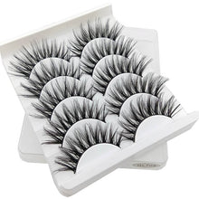 Load image into Gallery viewer, SEXYSHEEP 5Pairs 3D Mink Hair False Eyelashes Natural/Thick Long Eye Lashes Wispy Makeup Beauty Extension Tools