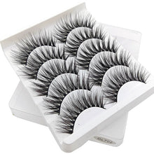 Load image into Gallery viewer, SEXYSHEEP 5Pairs 3D Mink Hair False Eyelashes Natural/Thick Long Eye Lashes Wispy Makeup Beauty Extension Tools