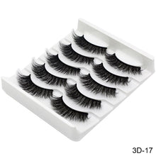 Load image into Gallery viewer, SEXYSHEEP 5Pairs 3D Mink Hair False Eyelashes Natural/Thick Long Eye Lashes Wispy Makeup Beauty Extension Tools