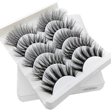 Load image into Gallery viewer, SEXYSHEEP 5Pairs 3D Mink Hair False Eyelashes Natural/Thick Long Eye Lashes Wispy Makeup Beauty Extension Tools