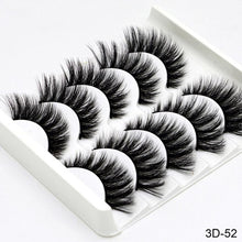 Load image into Gallery viewer, SEXYSHEEP 5Pairs 3D Mink Hair False Eyelashes Natural/Thick Long Eye Lashes Wispy Makeup Beauty Extension Tools