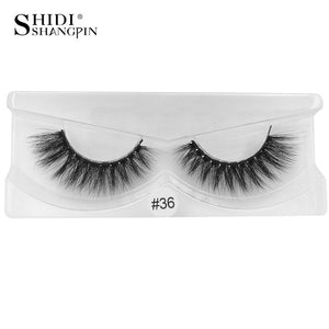 SHIDISHANGPIN 1 box mink eyelashes natural long 3d mink lashes hand made false eyelashes full strip lashes makeup false eyelash